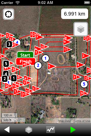 Interactive course map