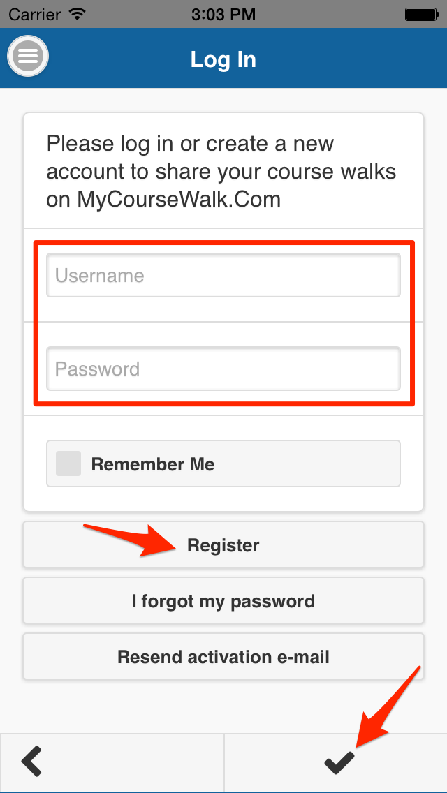 Register & Log In