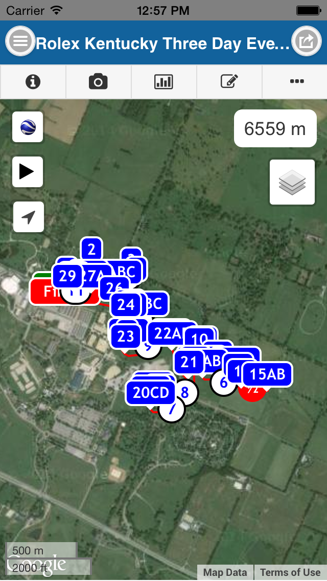 Interactive course map